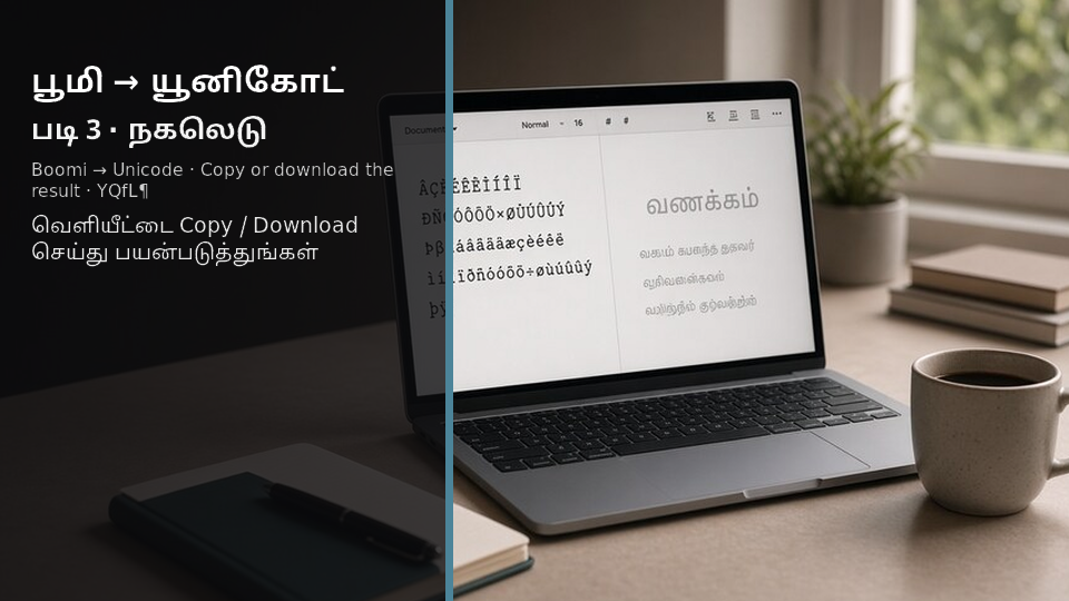 Boomi to Unicode — படி 3 copy