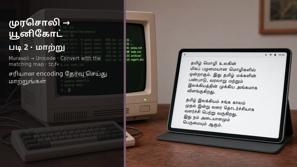 Murasoli to Unicode — படி 2 convert