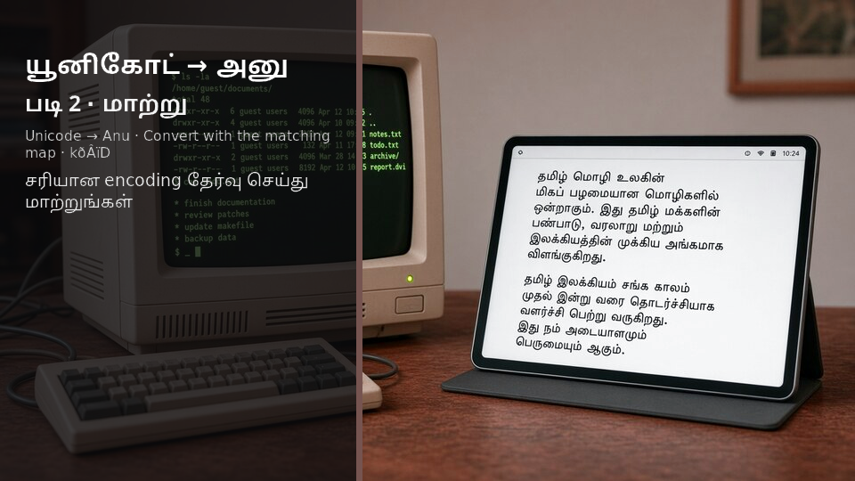 Unicode to Anu — படி 2 convert