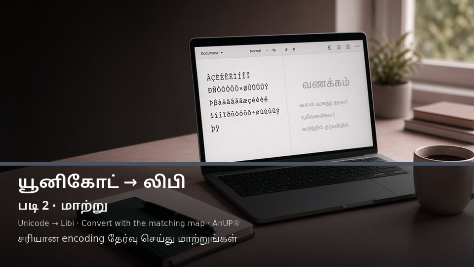 Unicode to Libi — படி 2 convert