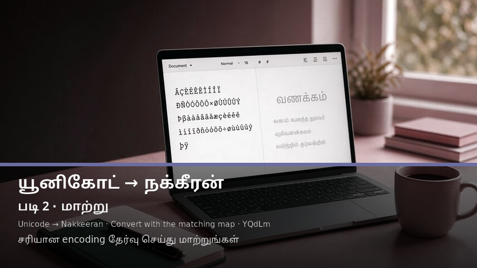 Unicode to Nakkeeran — படி 2 convert